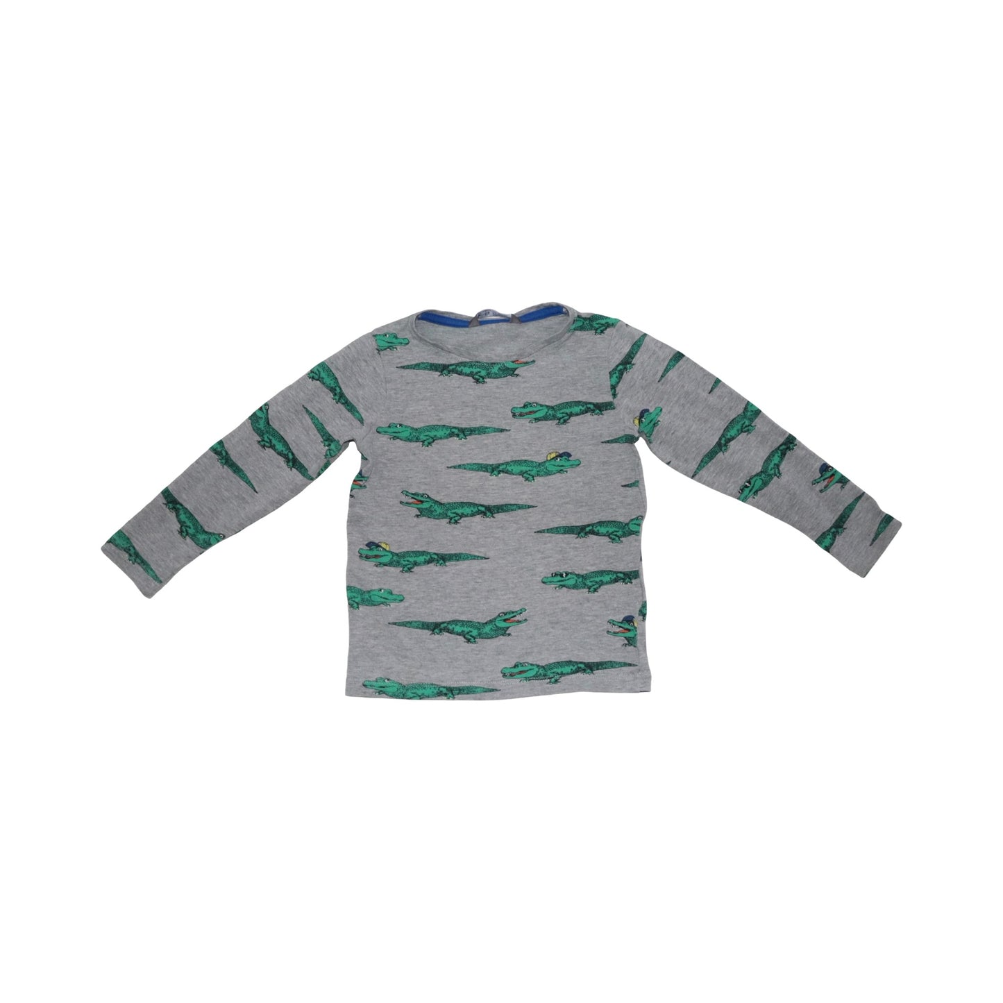 Långärmad T-shirt från LINDEX - Storlek 98/104 - Grå & Grön