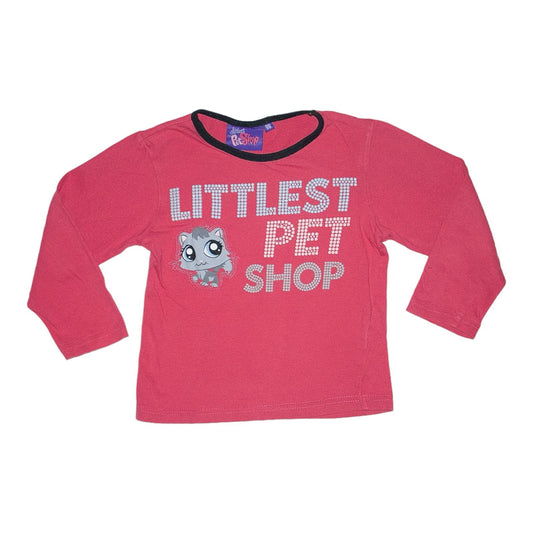 Långärmad t-shirt från Littlest Pet Shop - Storlek 98 - Rosa