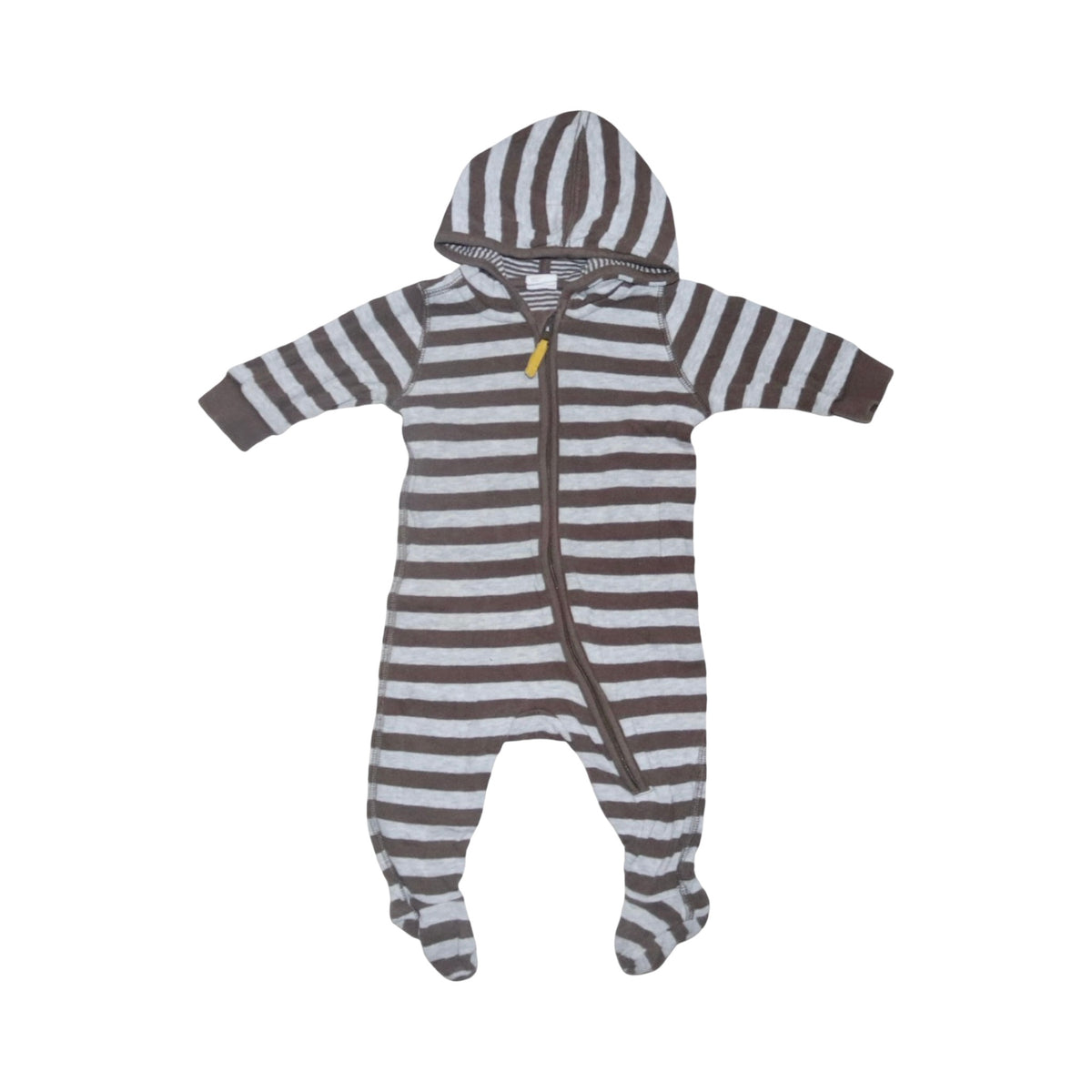 Långärmad Byxdress/ Jumpsuit från H&M - Storlek 62 - Brun & Grå