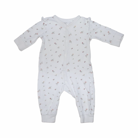 Långärmad Pyjamas från LINDEX - Storlek 62 - Vit (Multi)