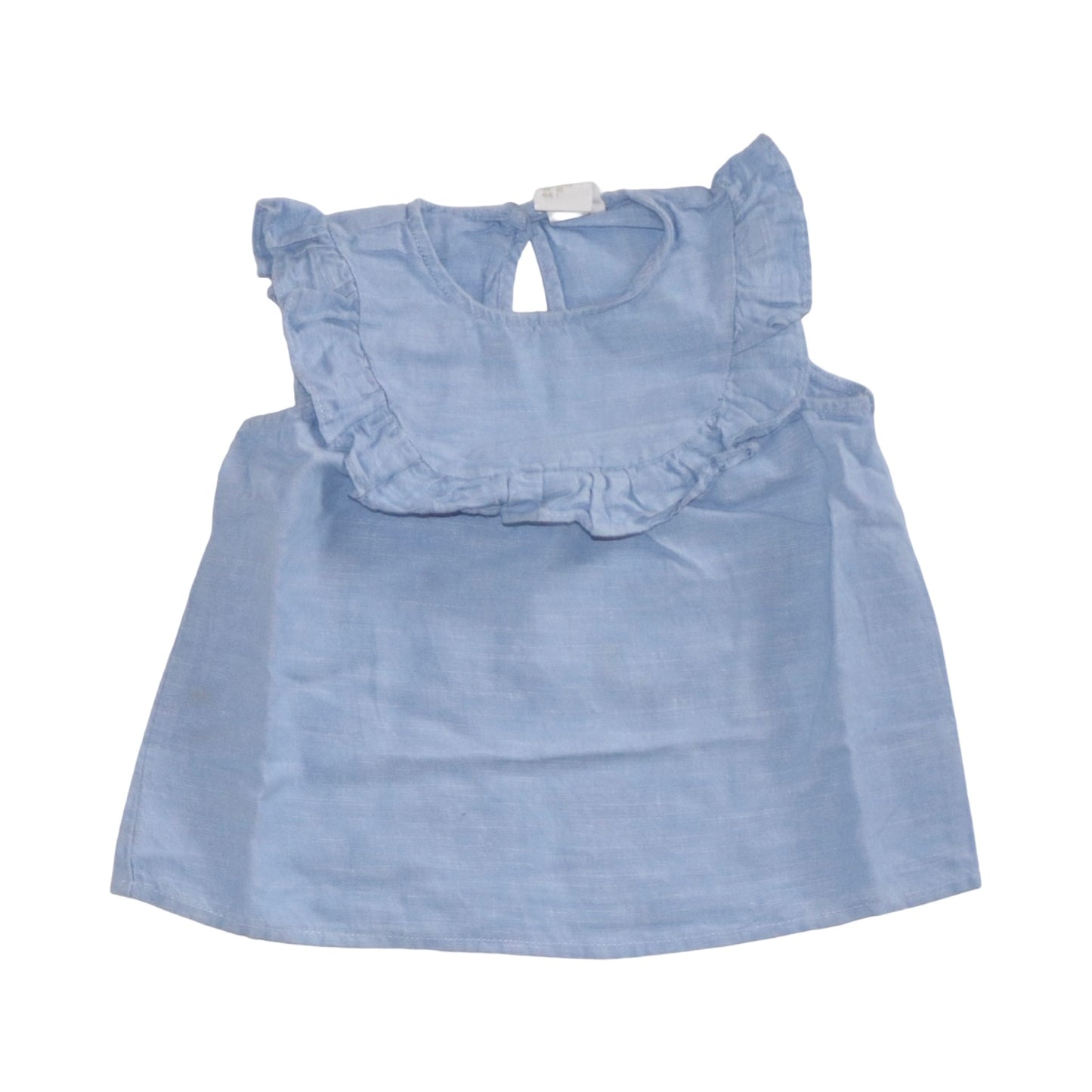 Linne Blus & Shorts Set frän H&M - Storlek 80 - Blå