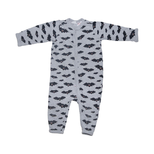 Långärmad Pyjamas från H&M - Storlek 68 - Svart & Grå