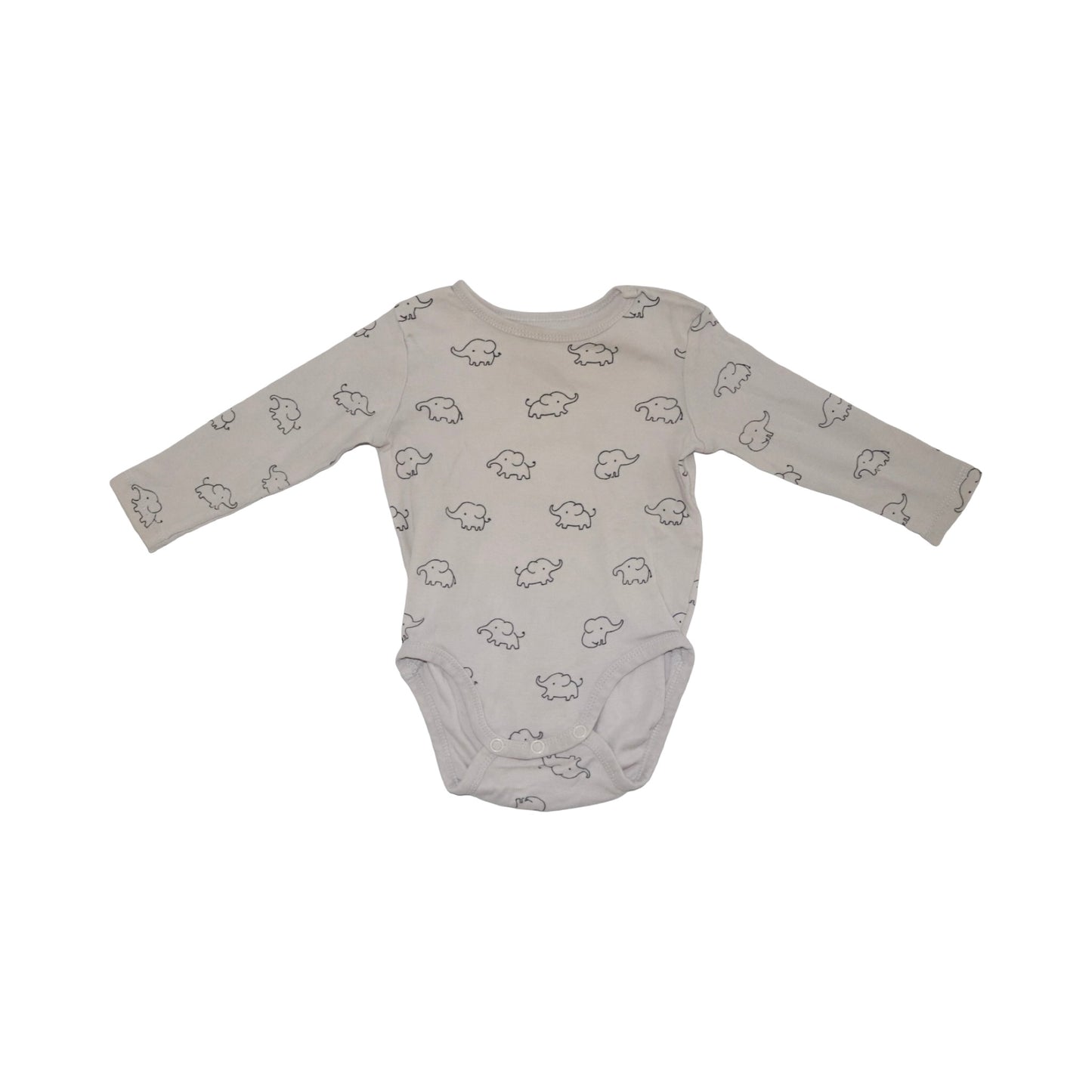 Långärmad Body (2 Pack) från H&M - Storlek 68 - Beige & Vit (Multi)