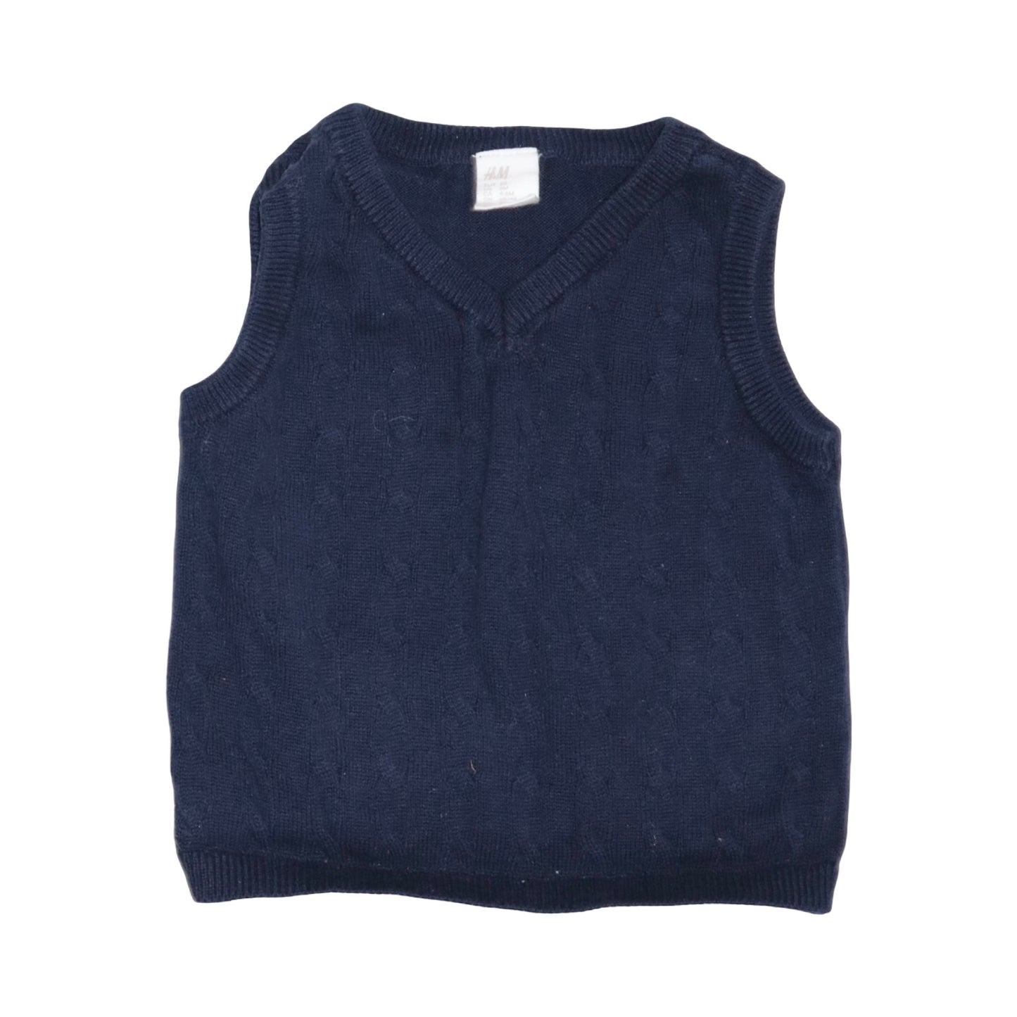 Stickad Väst frän H&M - Storlek 68 - Marinblå