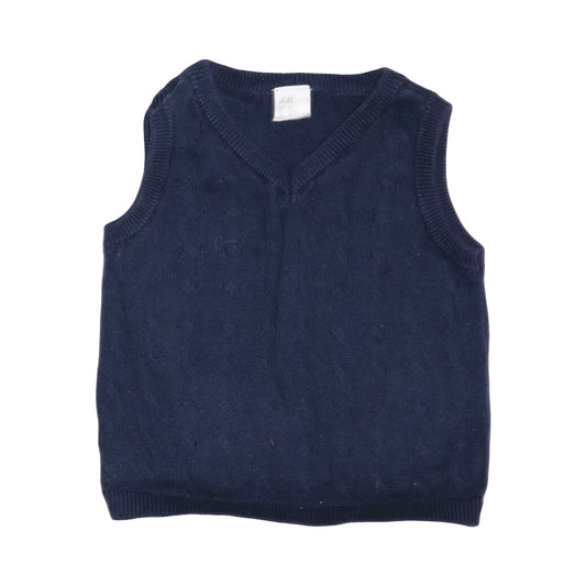 Stickad Väst frän H&M - Storlek 68 - Marinblå