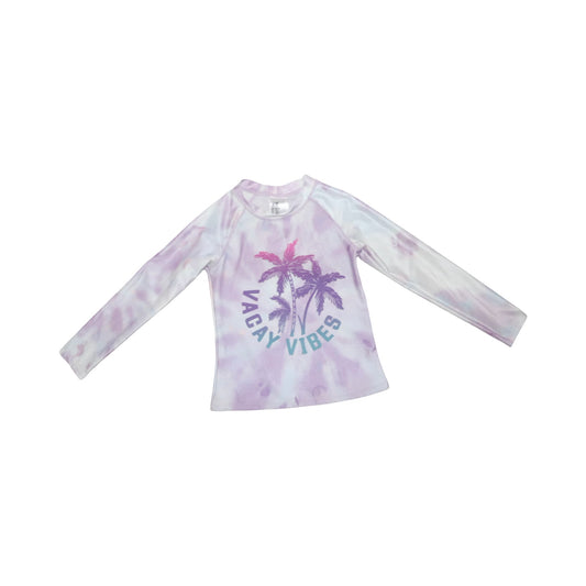 Bad T-shirt från H&M - Storlek 122/128 - Lila & Vit