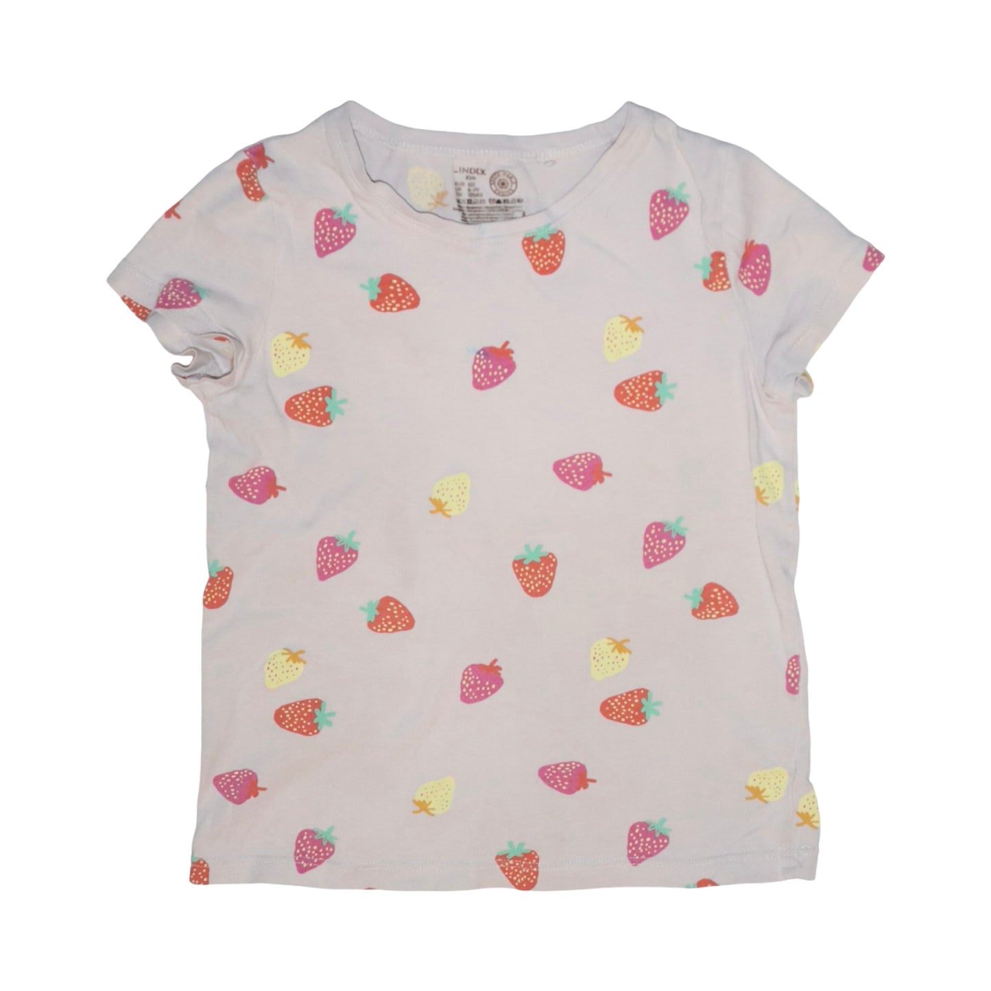 Kortärmad T-shirt från LINDEX - Storlek 122 - Ljusrosa (Multi)