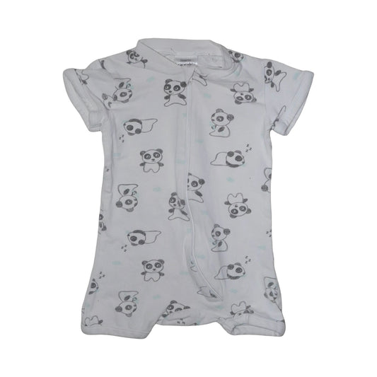 Kortärmad Pyjamas från KappAhl - Storlek 62/68 - Vit & Svart (Multi)