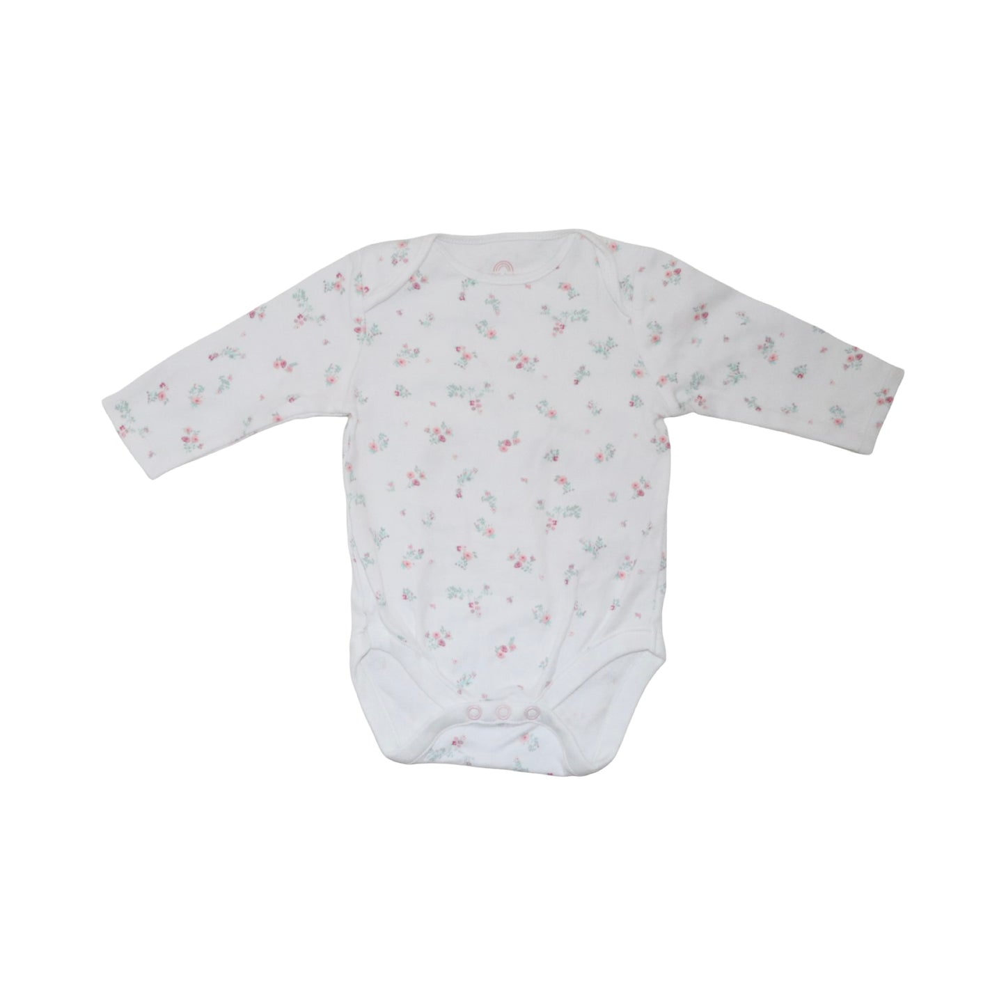 Långärmad Body (3 Pack) från NEXT baby - Storlek 68 - Vit & Ljusrosa (Multi)