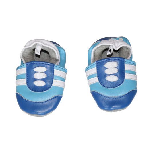 Mockasiner - Storlek 62/68 - Blå & Vit