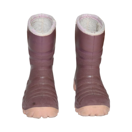 Fodrade Gummistövlar från VIKING - Storlek 26 (Innermått 17.5cm) - Lila & Ljusrosa
