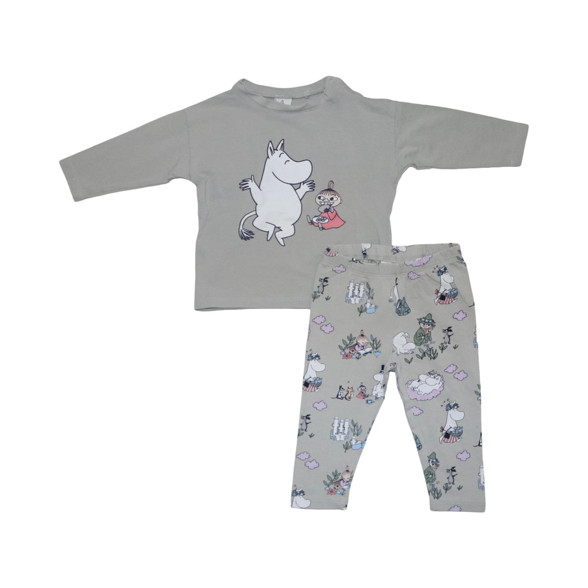 Klädpaket (3 Plagg)  från MOOMIN - Storlek 74 - Ljusgrön (Multi)