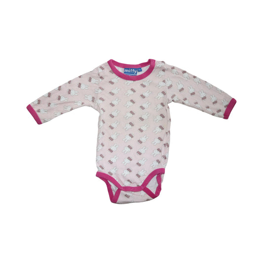Långärmad Body från miffy - Storlek 74 - Ljusrosa (Multi)