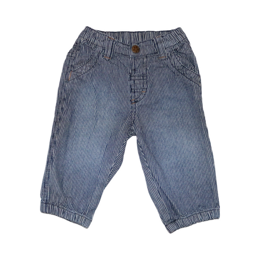 Jeans Byxor från LINDEX - Storlek 68 - Blå & Vit
