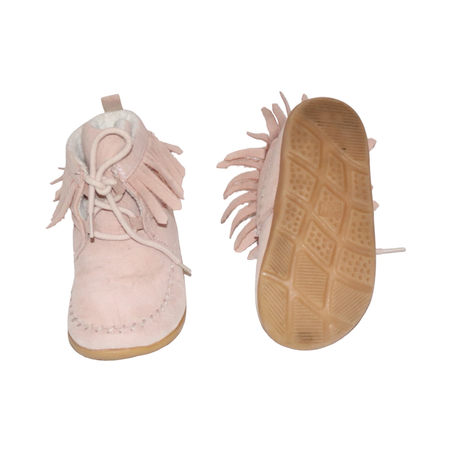 Fodrade Kängor från H&M - Storlek 24 (Innermått 15cm) - Ljusrosa