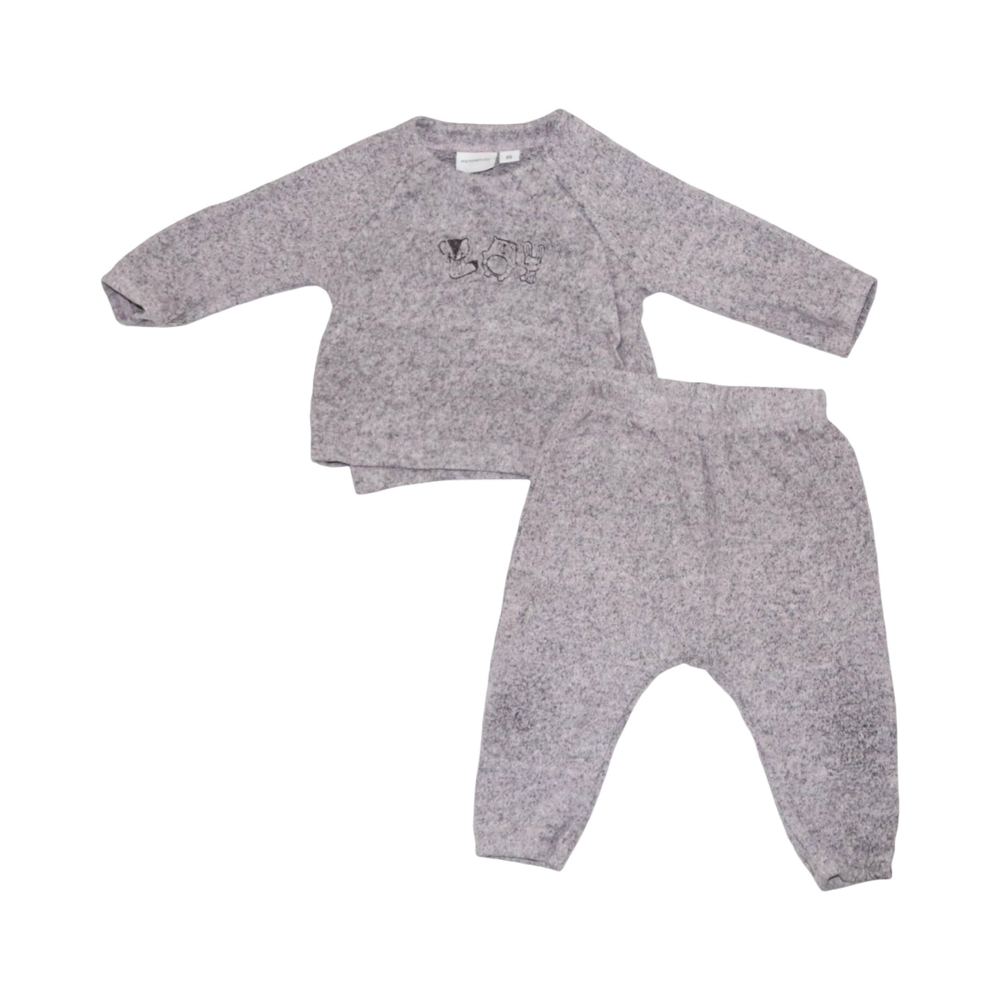 Tröja & Byxor Matchande Set från mywearyoung - Storlek 68 - Lila & Grå