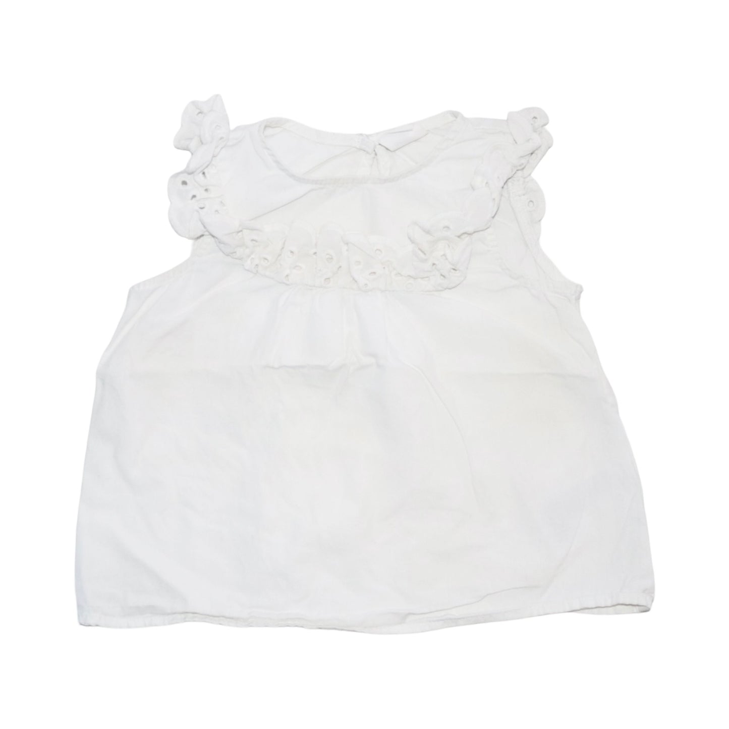 Linne Blus & Shorts Matchande Set frän H&M - Storlek 80 - Vit & Ljusrosa (Multi)