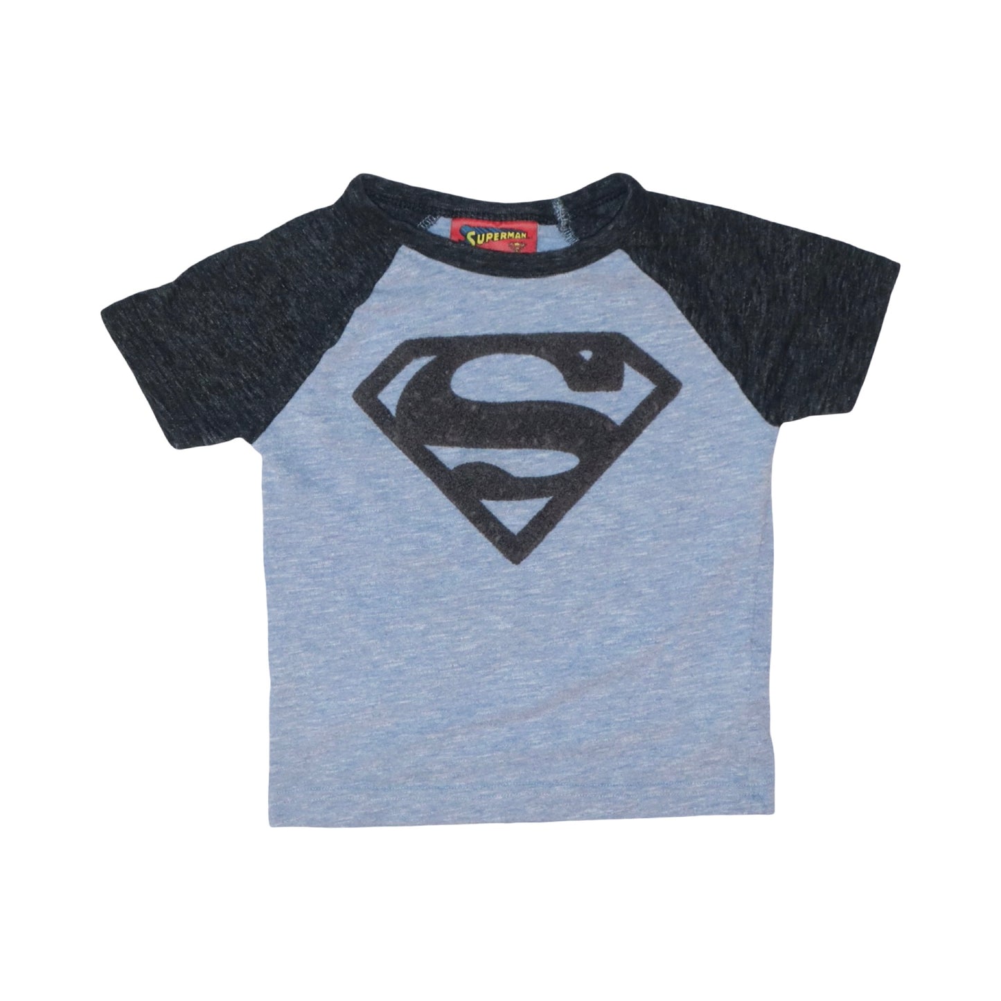 Kortärmad T-shirt från SUPERMAN - Storlek 80 - Ljusblå & Grå