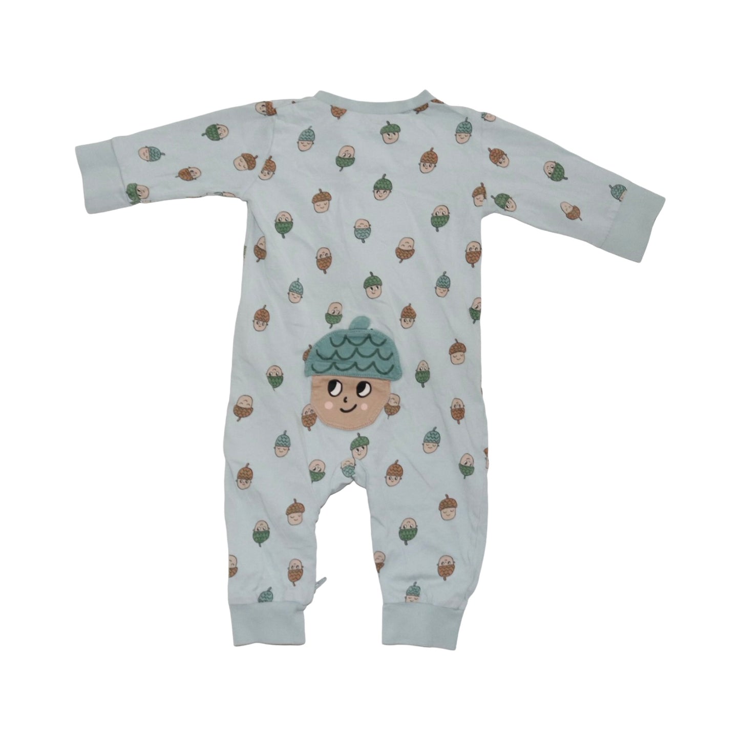 Långärmad Pyjamas från LINDEX - Storlek 68 - Ljusgrön (Multi)