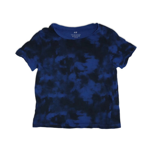 Kortärmad T-shirt från H&M - Storlek 110/116 - Blå & Svart
