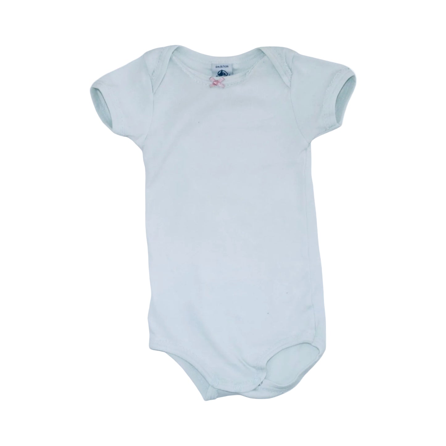 Kortärmad Body & Byxor Matchande Set från M&S & PETIT BATEAU - Storlek 68 - Ljusblå