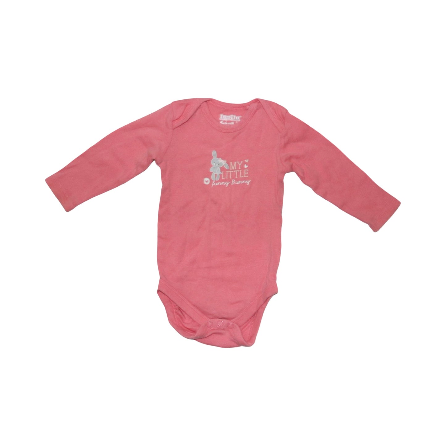 Långärmad Body (2 Pack) från lupilu - Storlek 68 - Rosa & Ljusrosa