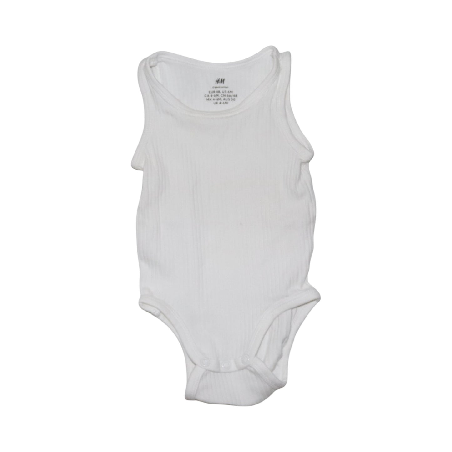Linne Body (2 Pack) från H&M - Storlek 68 - Beige & Vit