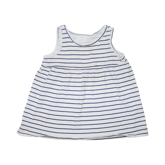 Linne Klänning från H&M - Storlek 68 - Vit & Svart