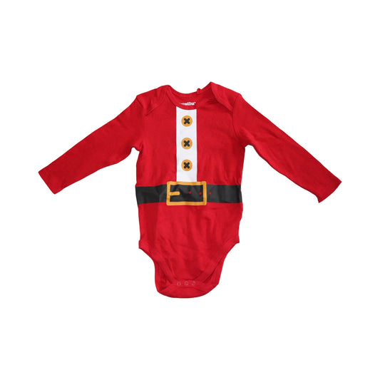 Jul Långärmad Body från lupilu - Storlek 74/80 - Röd (Multi)