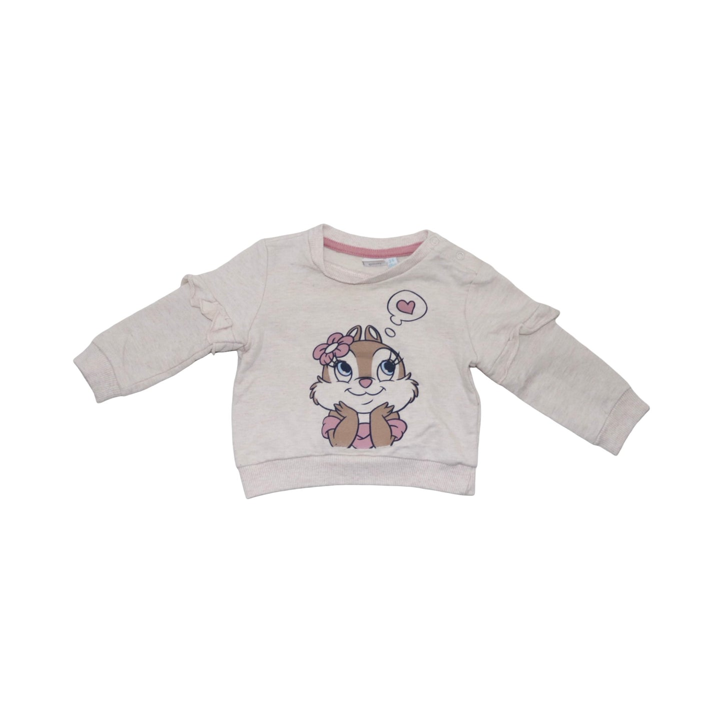 Tröja & Byxor Matchande Set från DISNEY - Storlek 68 - Beige & Rosa (Multi)