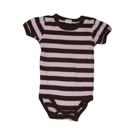 Kortärmad Body från LINDEX - Storlek 74 - Brun & Ljusrosa