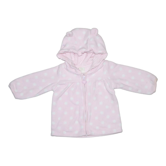 Fleece Jacka med huva från H&M - Storlek 68 - Rosa