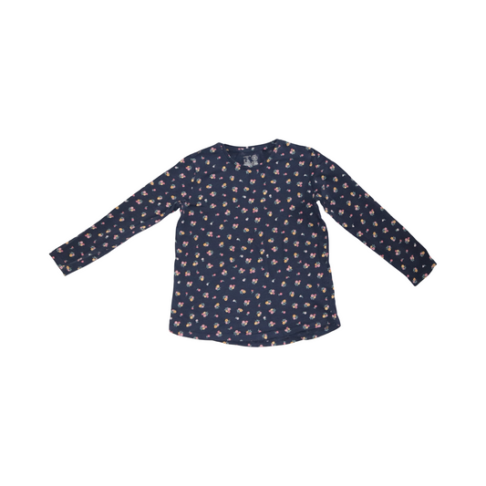 Långärmad T-shirt från LINDEX - Storlek 128 - Marinblå (Multi)