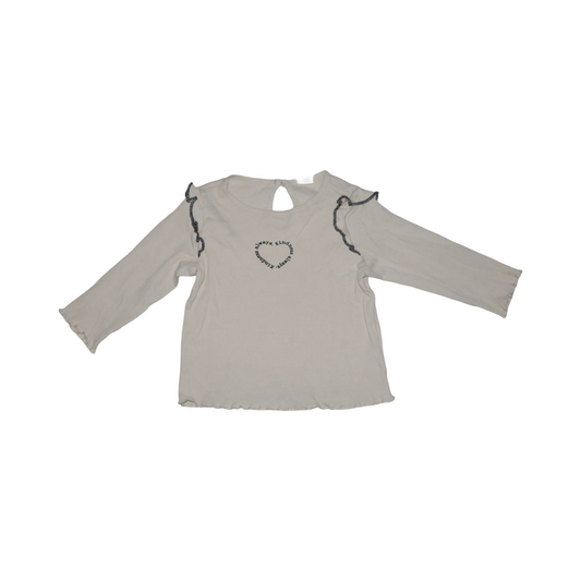 Långärmad Blus från H&M - Storlek 80 - Beige