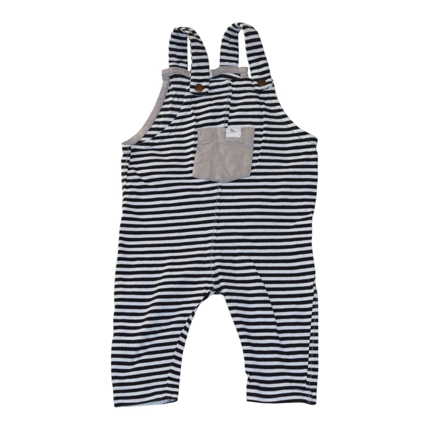 Hängselbyxor från Turtledove Londone - Storlek 74/80 - Svart & Vit