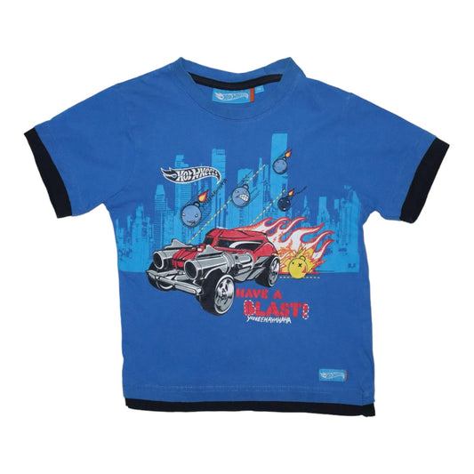 T-shirt från Hot WHeeLs - Storlek 116 - Blå