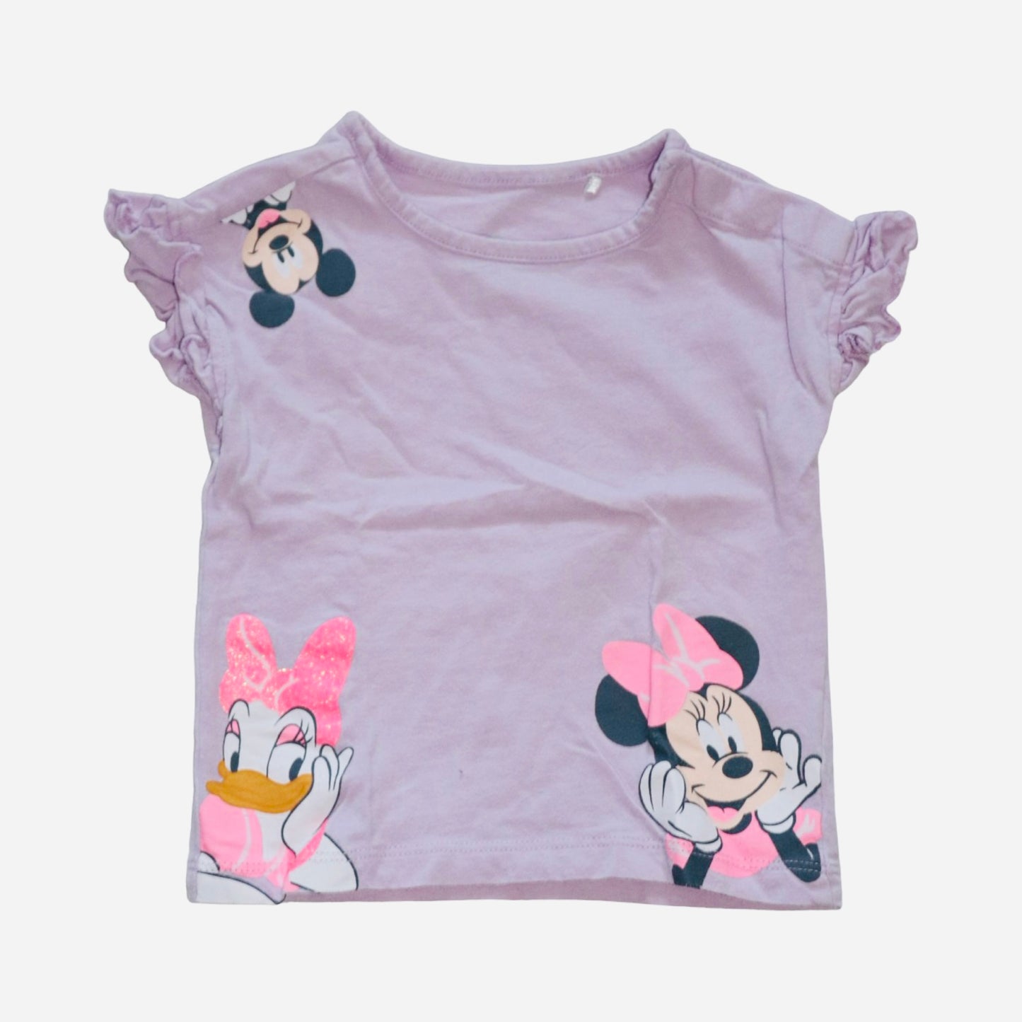 DISNEY Kortärmad T-shirt (3 Pack) från ORCHESTRA & PRIMARK - Storlek 74 - Lila & Vit (Multi)