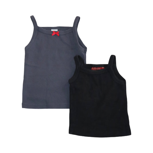 Linne (2 Pack) från PETIT BATEAU & L.O.G.G - Storlek 86 - Grå & Svart