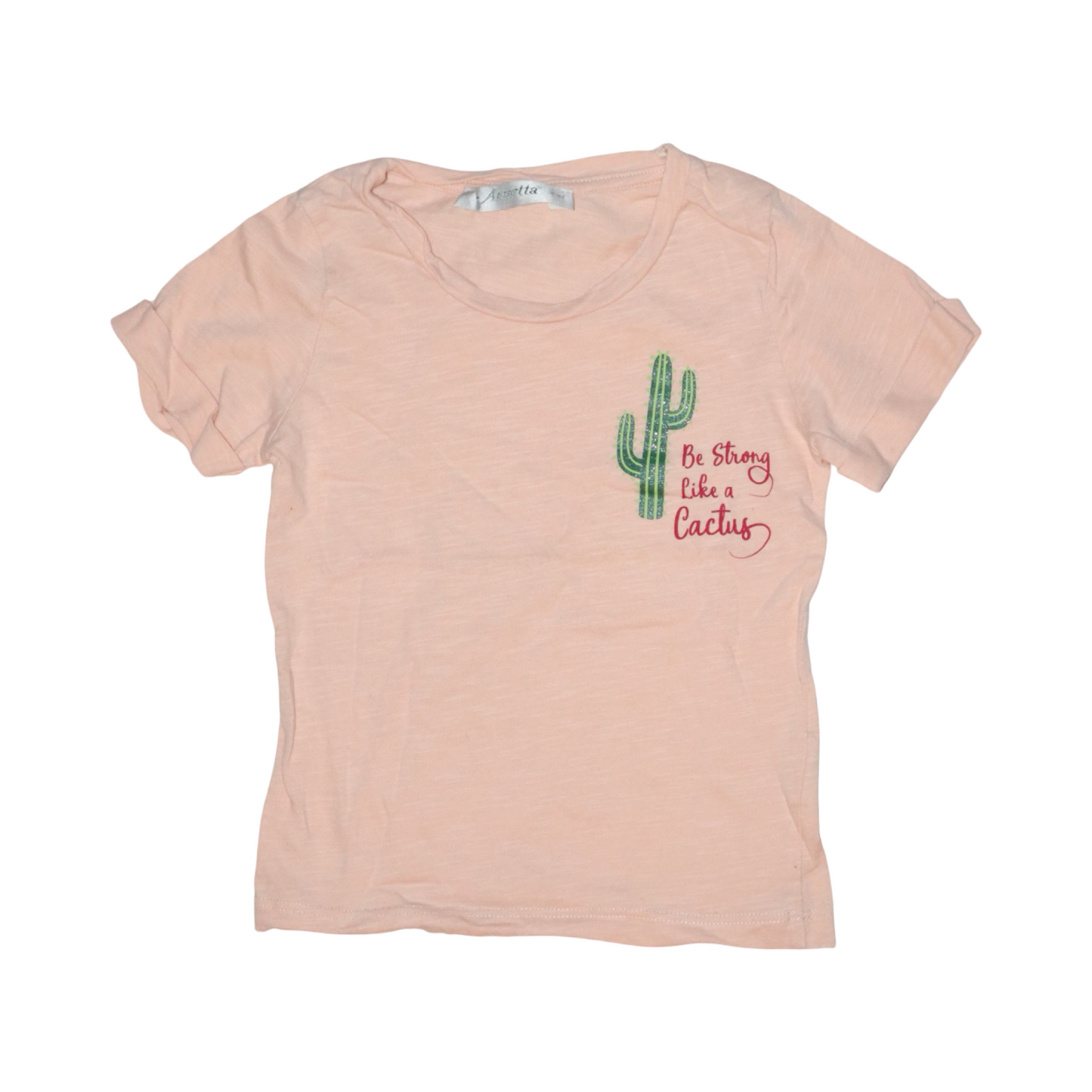 Kortärmad T-shirt från Arnetta - Storlek 92 - Orange