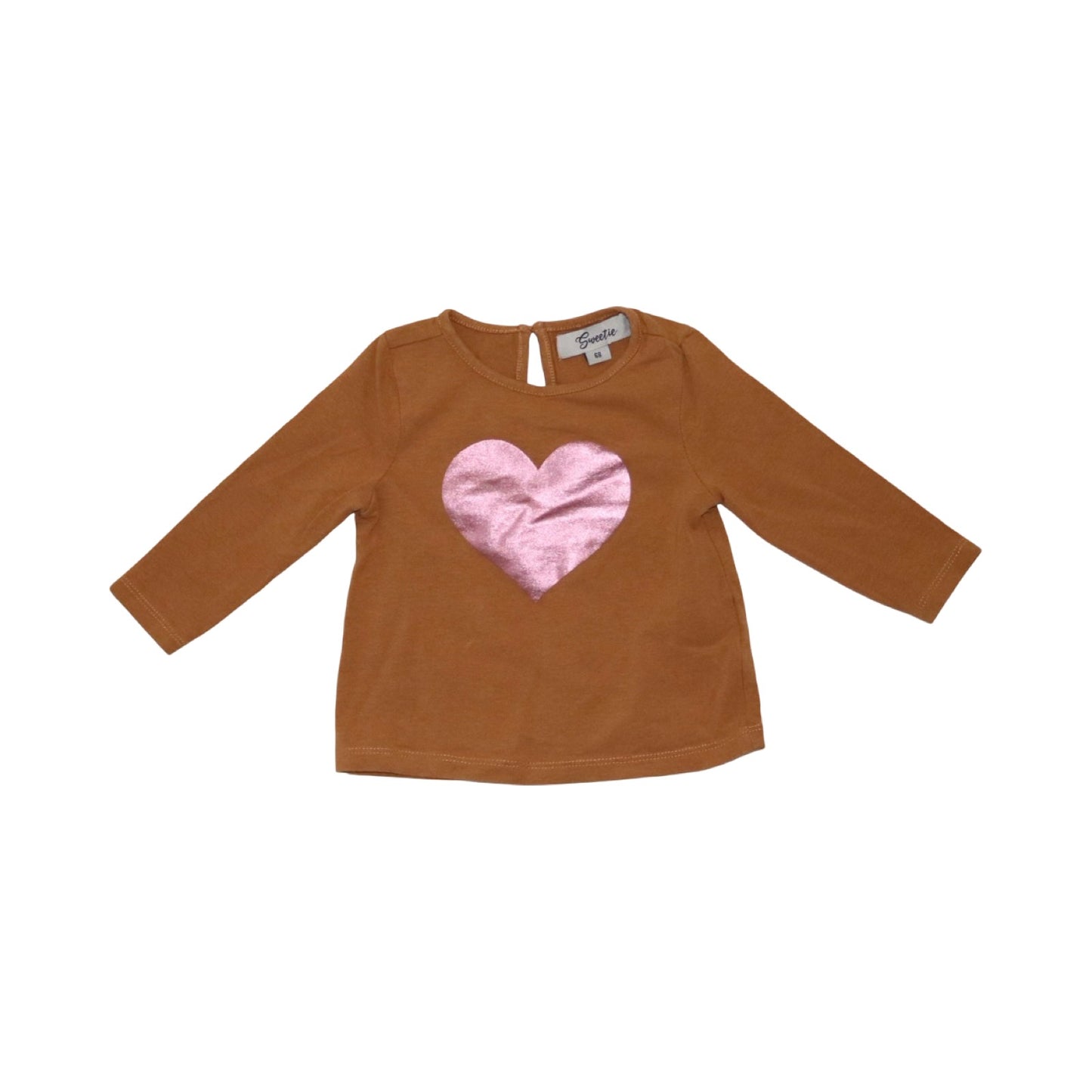T-shirt & Byxor Matchande Set från Sweetie & fox & bunny - Storlek 68 -  Brun & Benvit (Multi)