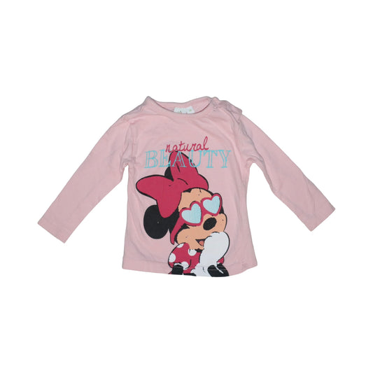 Långärmad T-shirt från Disney - Storlek 74 - Rosa (Multi)