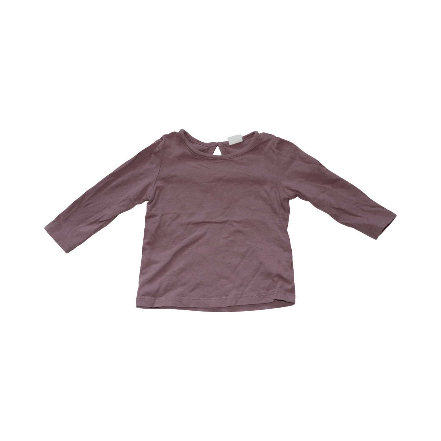 Långärmad T-shirt (2 Pack) från  H&M - Storlek 74 - Rödbrun & Vit