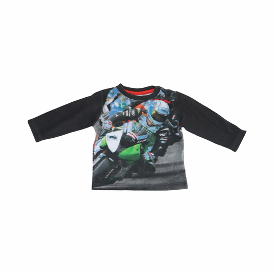 Långärmad T-shirt från parvel - Storlek 62/68 - Svart (Multi)
