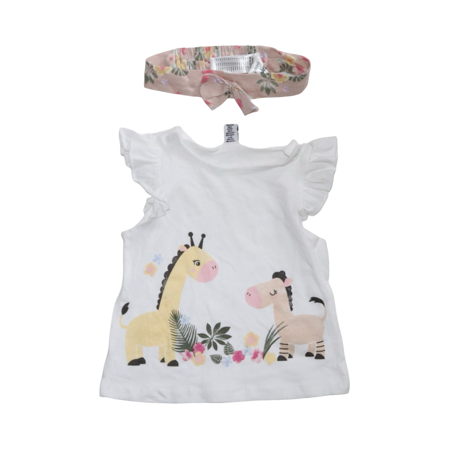 Linne Blus från dopodopo - Storlek 74 - Vit (Multi)