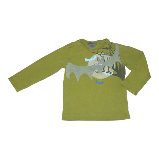 Långärmad T-shirt från H&M - Storlek 98/104 - Grön