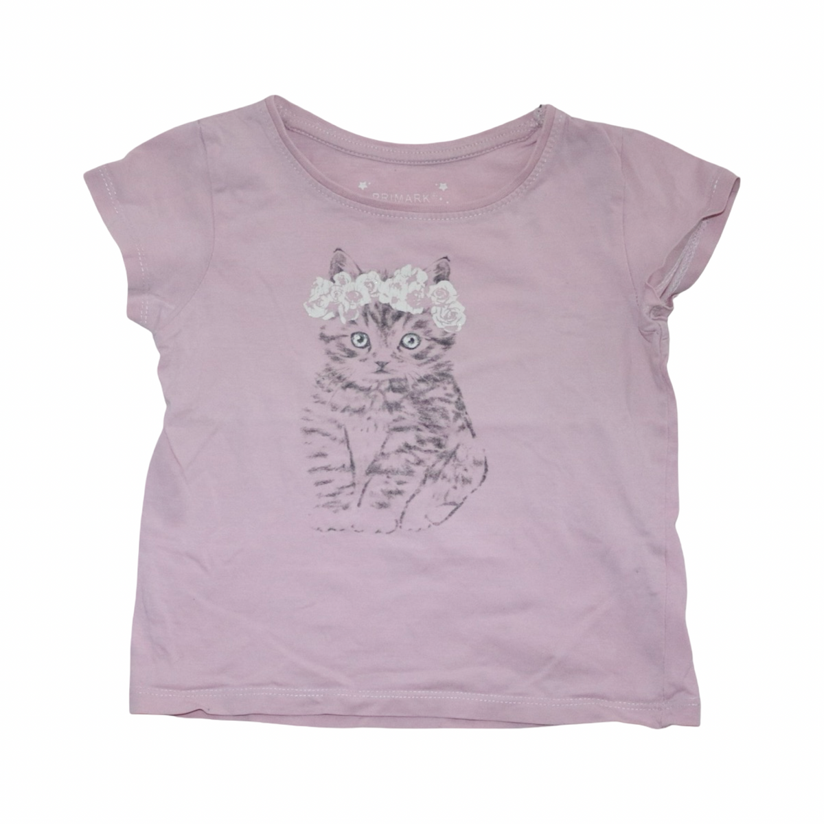 Kortärmad T-shirt från PRIMARK - Storlek 98 - Ljusrosa (Multi)