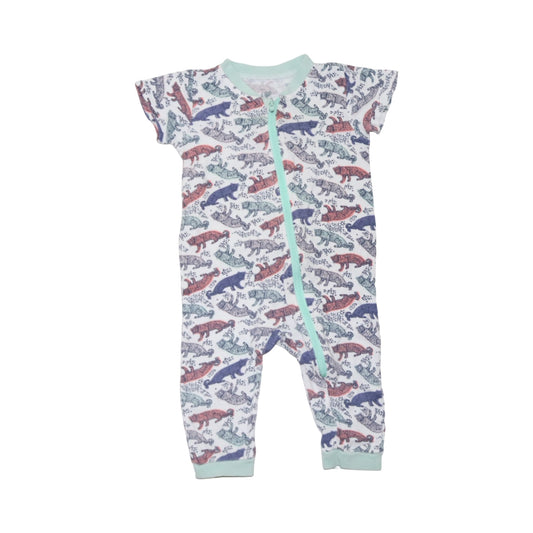 Kortärmad Pyjamas från ICA eco - Storlek 68 - Benvit (Multi)