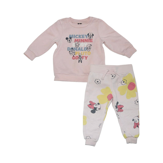 DISNEY Tröja & Byxor Matchande Set från PRIMARK - Storlek 80 - Ljusrosa (Multi)