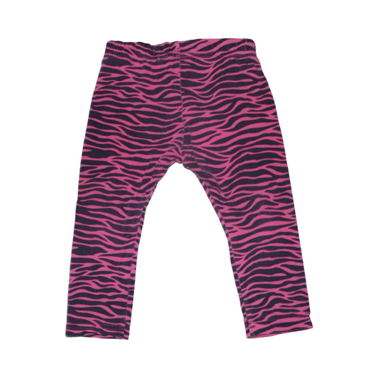 Leggings Byxor från name it - Storlek 74 - Rosa & Svart