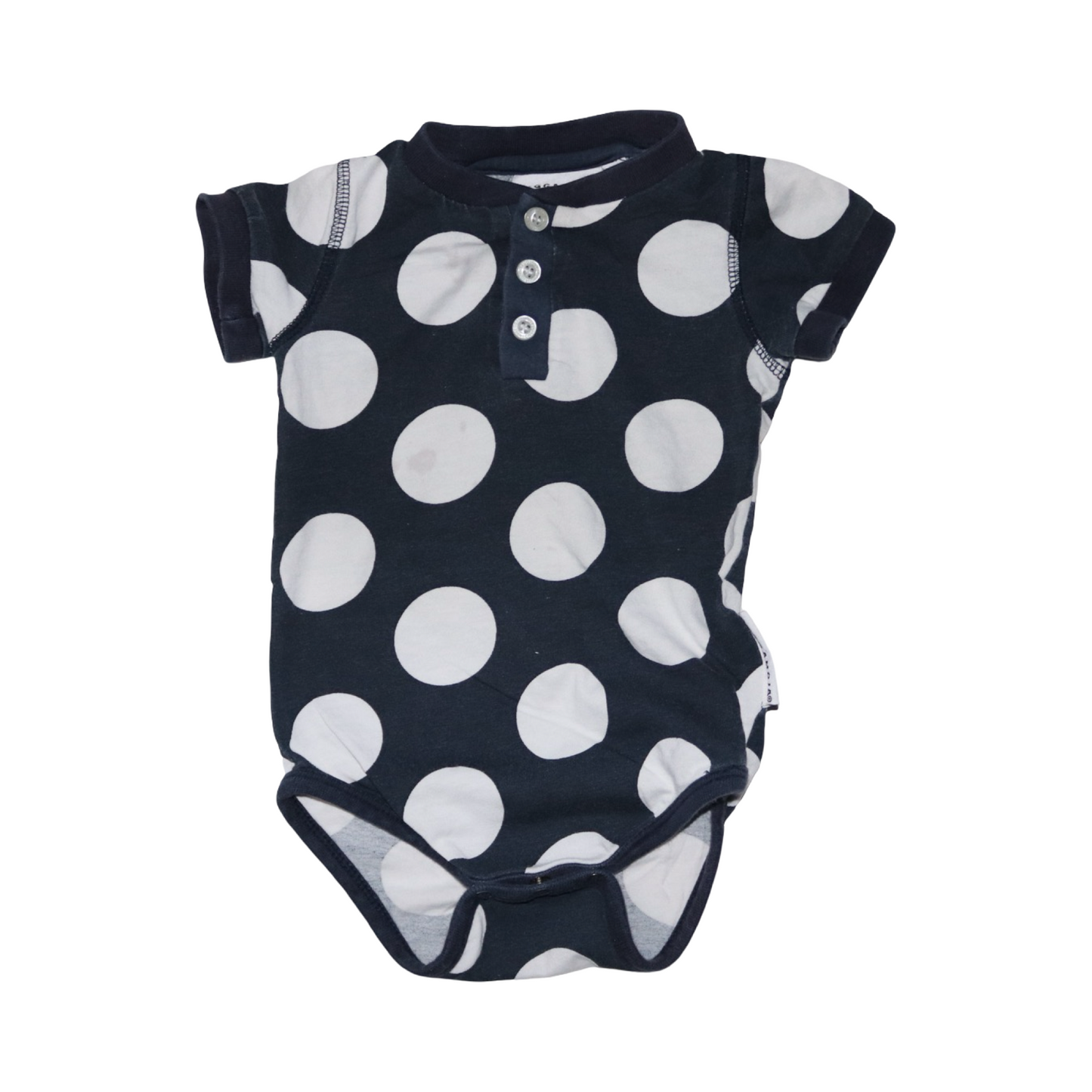 Kortärmad Body från GEGGAMOJA - Stolek 74/80 - Svart & Vit